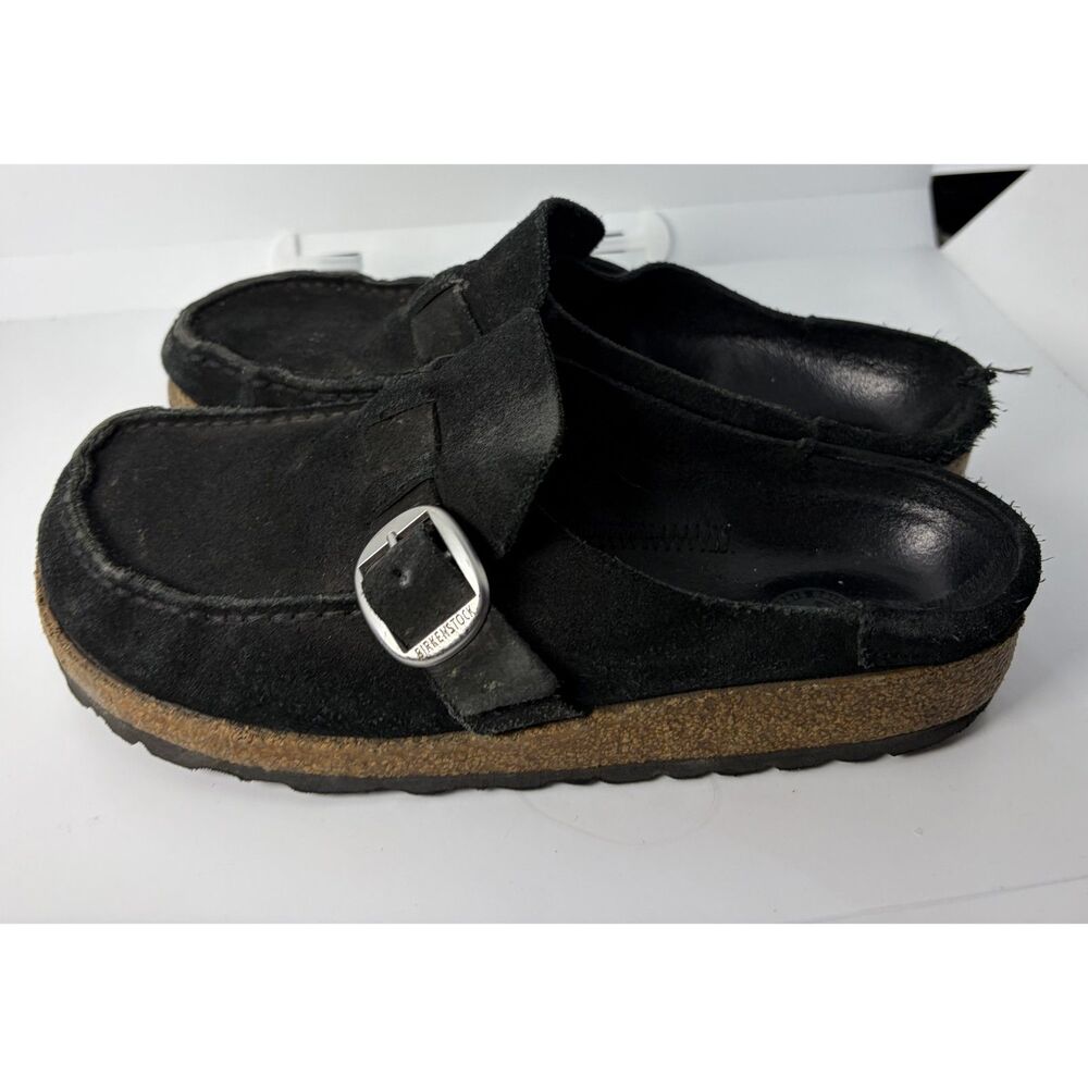 Birkenstock Buckley Clog Black Suede Shoe EU Size 37/6.5/7 US